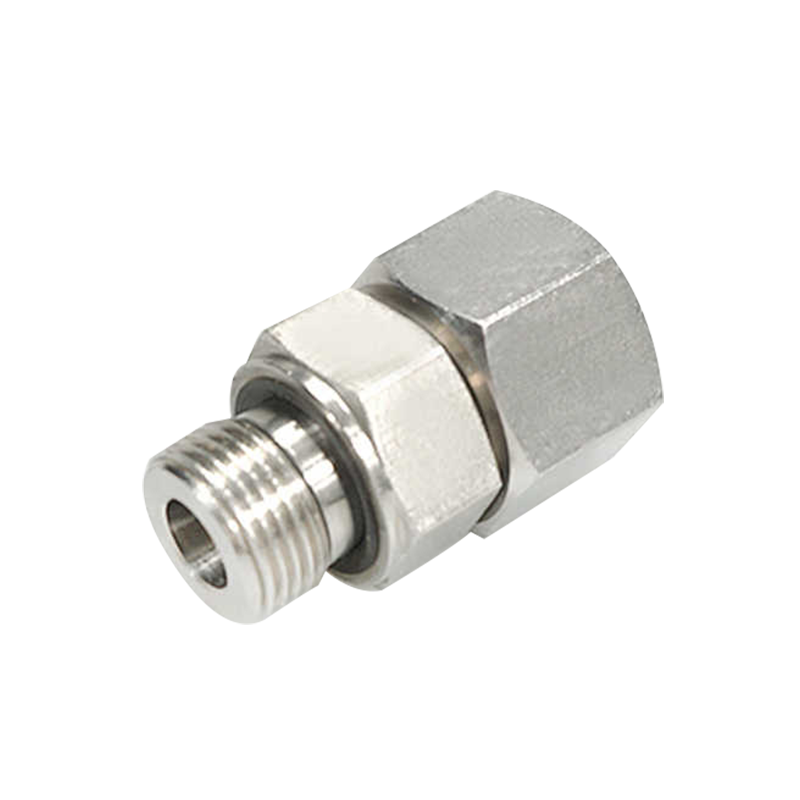 Conector hidraulic pivotant din oțel inoxidabil cu inel O